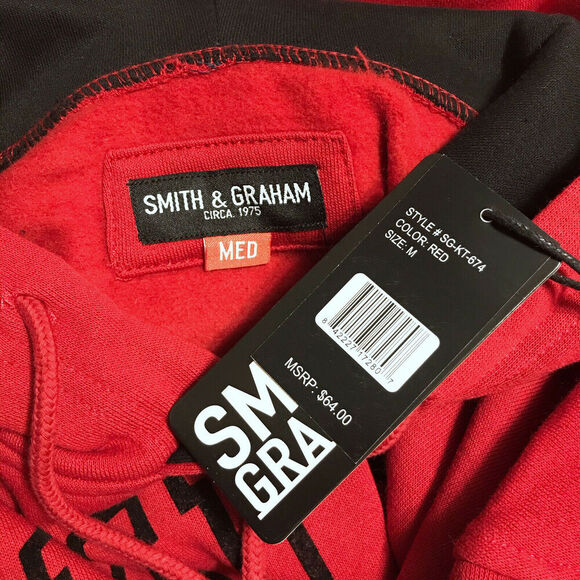 Smith & Graham NWT Pullover Hoodie Men M - Picture 9 of 11